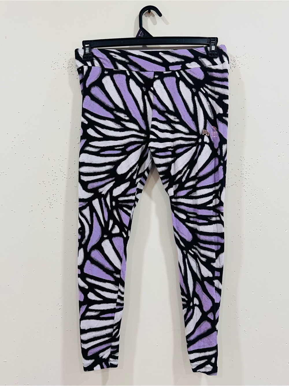 Puma & Victoria's Secret Leggings Lot 2 Pc Size M Purple Active - Picture 6 of 10